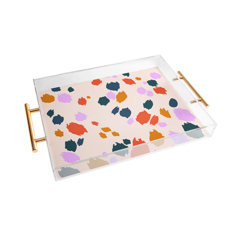 Lane and Lucia Rainbow Animal Print Acrylic Tray