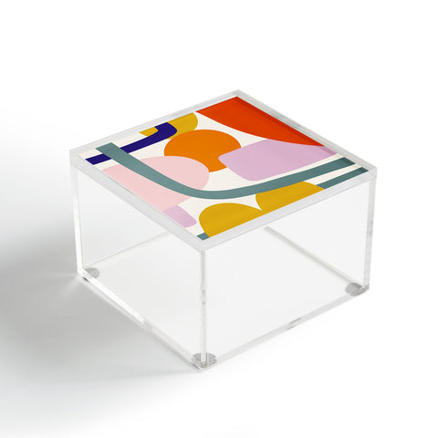 Lane and Lucia Rainbow Collage Acrylic Box