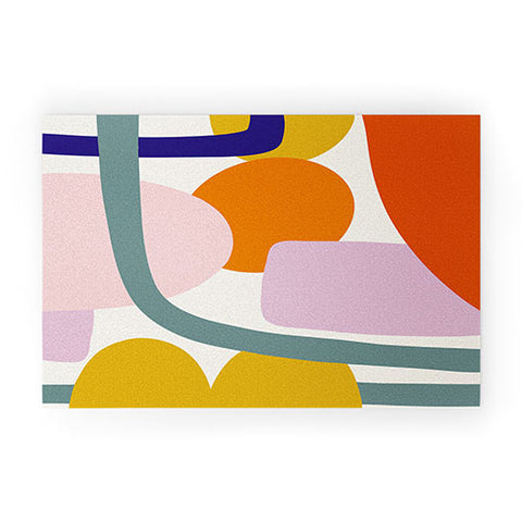 Lane and Lucia Rainbow Collage Welcome Mat