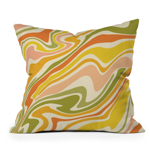 Lane and Lucia Rainbow Marble Outdoor Throw Pillow