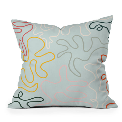 Lane and Lucia Rainbow Pathway Outdoor Throw Pillow