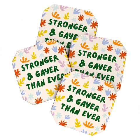 Lane and Lucia Stronger and Gayer Than Ever Coaster Set