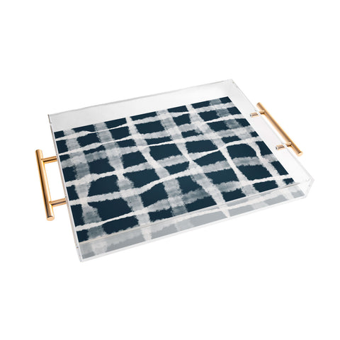 Lane and Lucia Tie Dye no 1 in Indigo Acrylic Tray