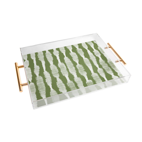 Lane and Lucia Tie Dye no 2 in Green Acrylic Tray
