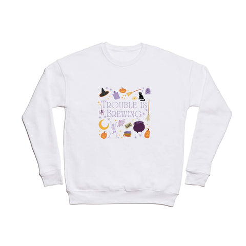 Lane and Lucia Trouble Is Brewing Crewneck Sweatshirt