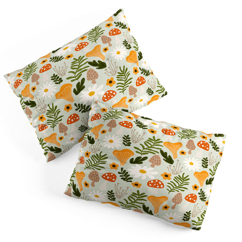 Lane and Lucia Woodland Mushroom Pattern Pillow Shams