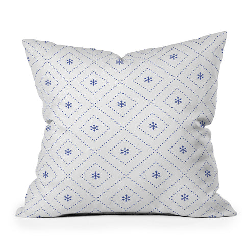 Lara Kulpa Dreamy Classic Blue Outdoor Throw Pillow