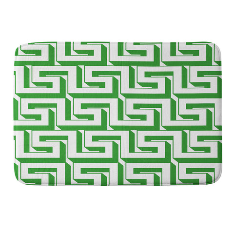 Lara Kulpa Greeky Emerald Memory Foam Bath Mat