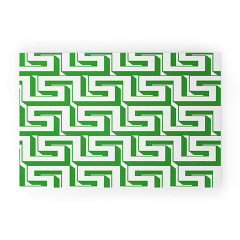 Lara Kulpa Greeky Emerald Welcome Mat