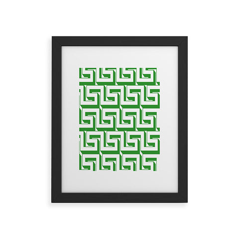 Lara Kulpa Greeky Emerald Framed Art Print