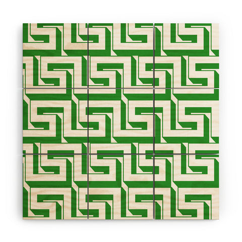 Lara Kulpa Greeky Emerald Wood Wall Mural