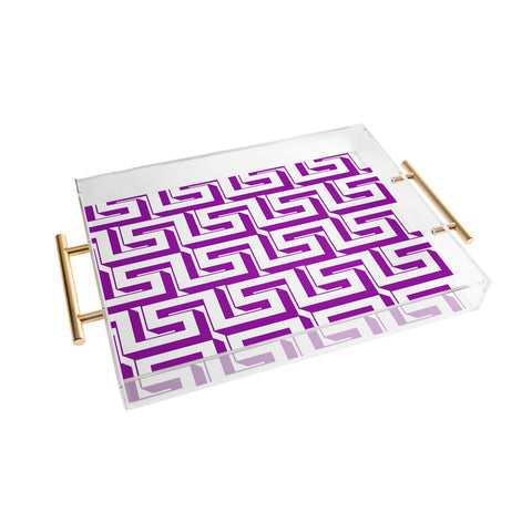 Lara Kulpa Greeky Magenta Acrylic Tray