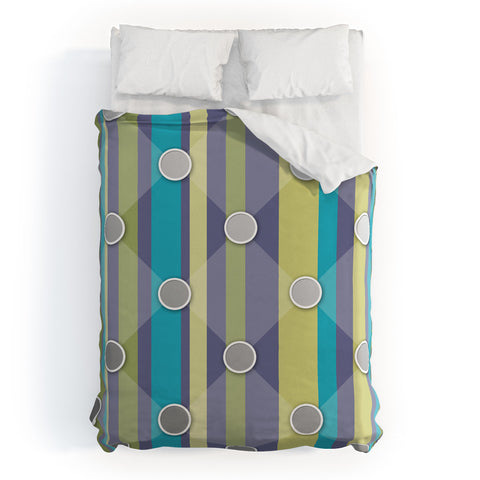 Lara Kulpa Mardi Gras Mod Quilting Duvet Cover