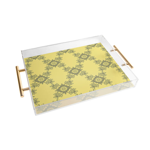 Lara Kulpa Ornamental Yellow Acrylic Tray