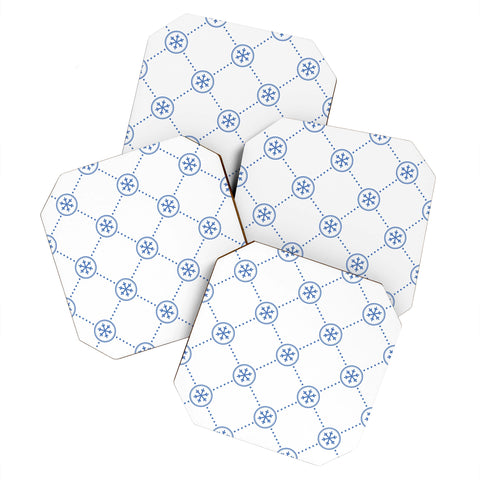 Lara Kulpa Quilted Snow Coaster Set