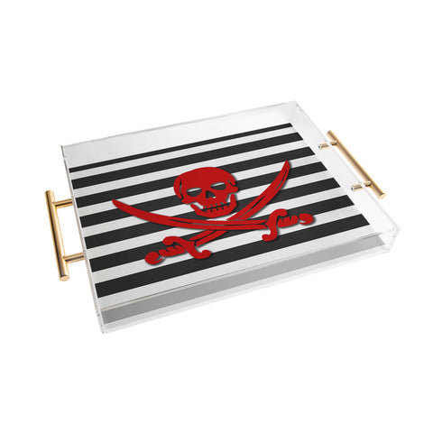 Lara Kulpa Red Pirate Acrylic Tray