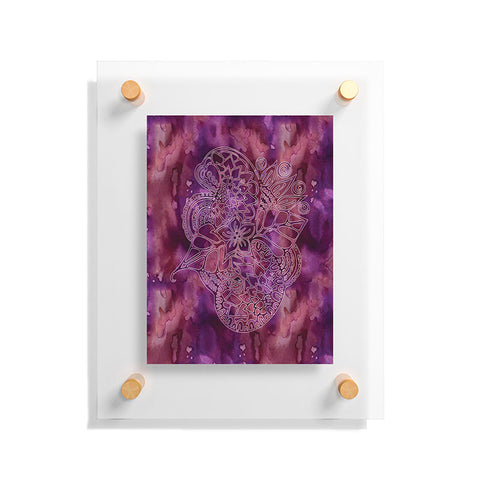 Lara Kulpa Watercolor Mehndi PRP 1 Floating Acrylic Print
