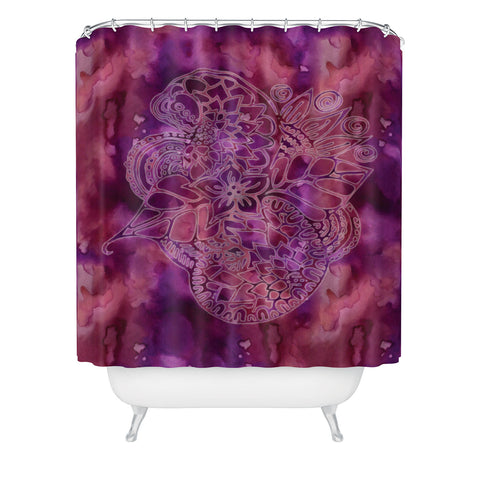 Lara Kulpa Watercolor Mehndi PRP 1 Shower Curtain