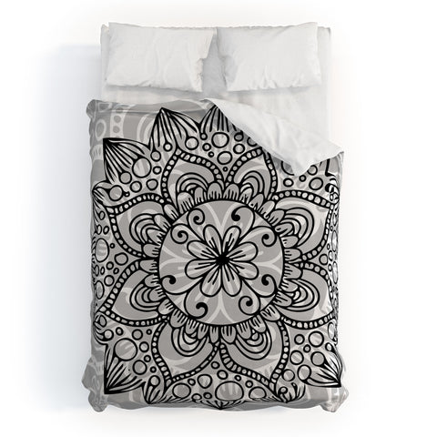 Lara Kulpa Wintry Mandala Duvet Cover