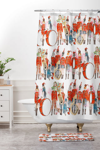 Lara Lee Meintjes Marching Band Shower Curtain And Mat