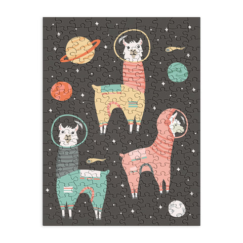 Lathe & Quill Astronaut Llamas in Space Puzzle