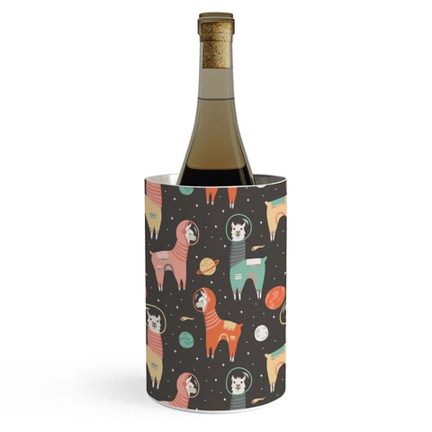 Lathe & Quill Astronaut Llamas in Space Wine Chiller