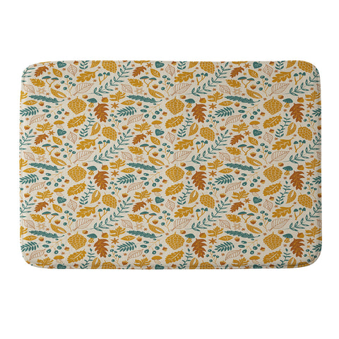 Lathe & Quill Autumn Foliage Memory Foam Bath Mat