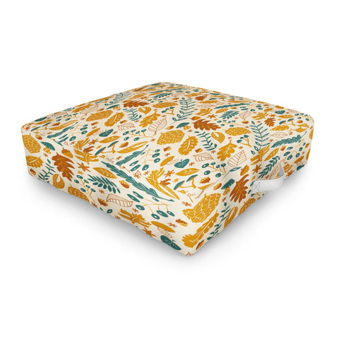 Lathe & Quill Autumn Foliage Outdoor Floor Cushion