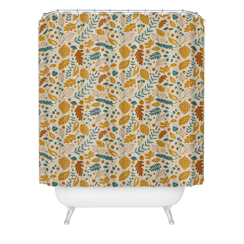 Lathe & Quill Autumn Foliage Shower Curtain
