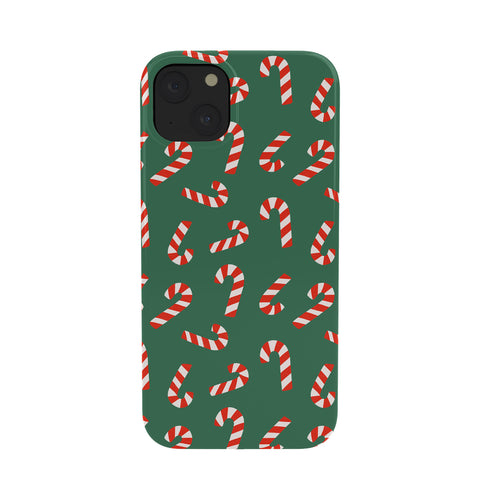 Lathe & Quill Candy Canes Green Phone Case