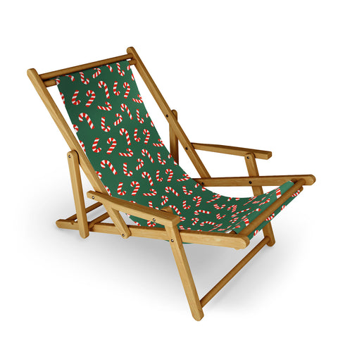 Lathe & Quill Candy Canes Green Sling Chair
