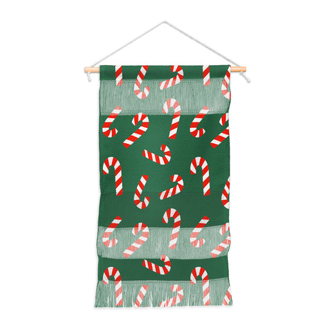 Lathe & Quill Candy Canes Green Wall Hanging Portrait