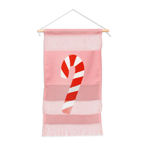 Lathe & Quill Candy Canes Pink Wall Hanging Portrait