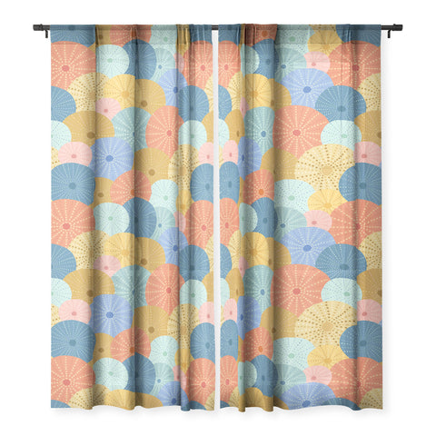 Lathe & Quill Coloful Sea Urchins 2 Sheer Non Repeat
