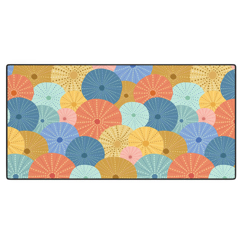 Lathe & Quill Coloful Sea Urchins 2 Desk Mat