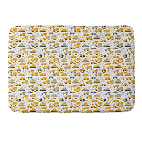 Lathe & Quill Construction Trucks Memory Foam Bath Mat