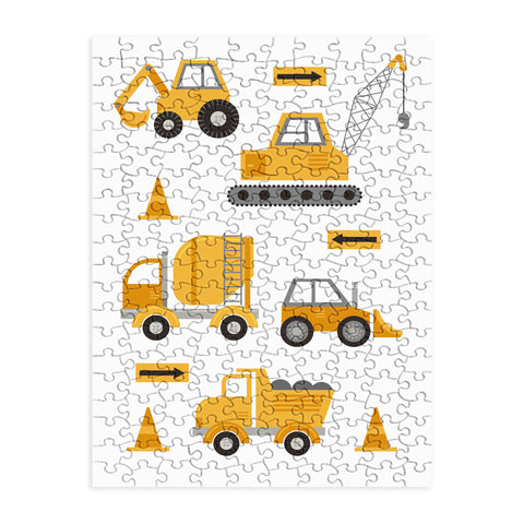 Lathe & Quill Construction Trucks Puzzle