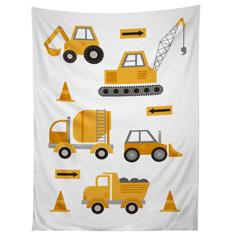 Lathe & Quill Construction Trucks Tapestry