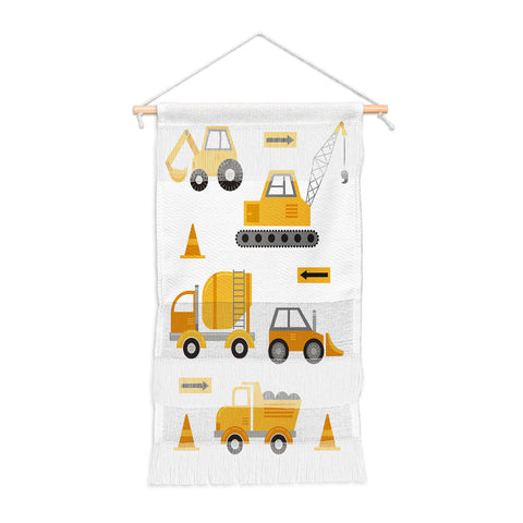 Lathe & Quill Construction Trucks Wall Hanging Portrait