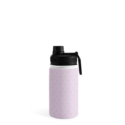 Lathe & Quill Dotted Scallop Wisteria Water Bottle