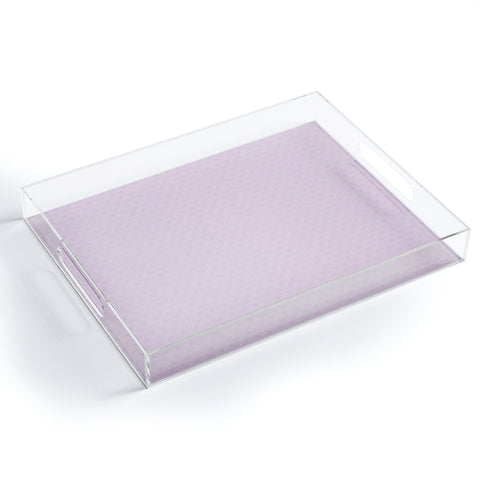 Lathe & Quill Dotted Scallop Wisteria Acrylic Tray