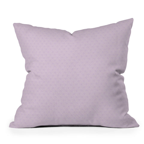 Lathe & Quill Dotted Scallop Wisteria Outdoor Throw Pillow