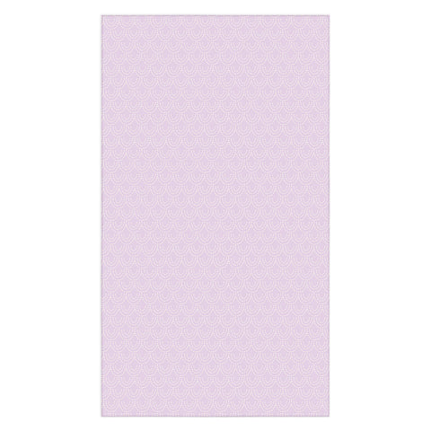 Lathe & Quill Dotted Scallop Wisteria Tablecloth