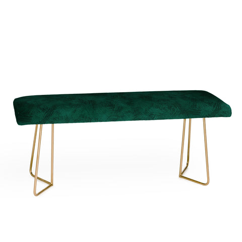 Lathe & Quill Emerald Scraped Texture Bench