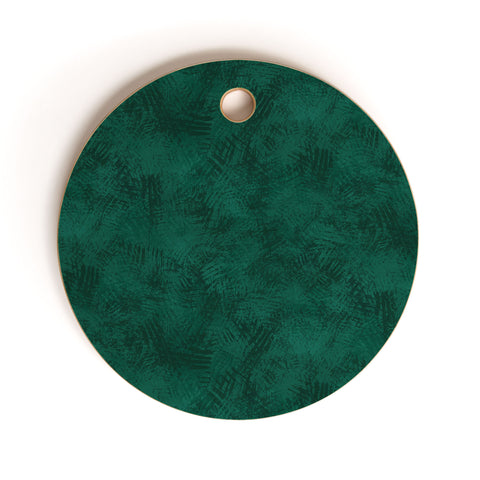 Lathe & Quill Emerald Scraped Texture Cutting Board Round