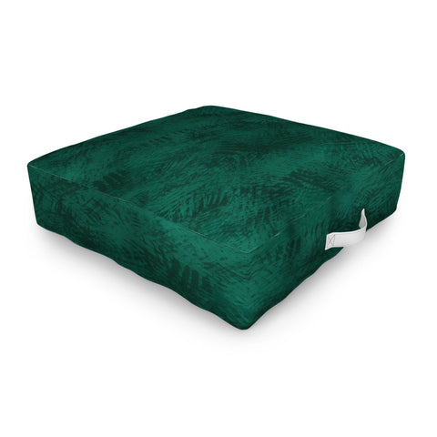 Lathe & Quill Emerald Scraped Texture Outdoor Floor Cushion