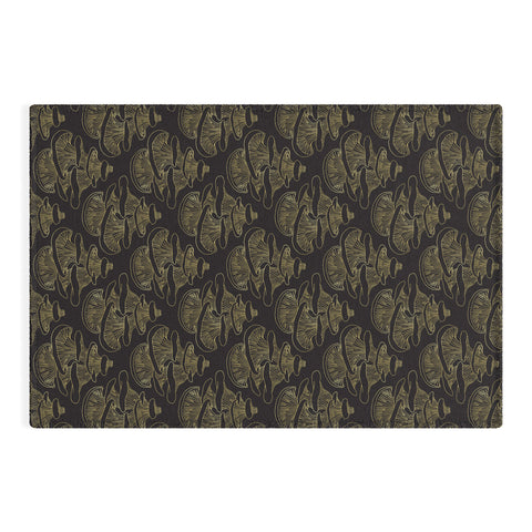 Lathe & Quill Gilded Oyster Mushroom Outdoor Rug