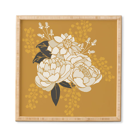 Lathe & Quill Glam Florals Gold Framed Wall Art