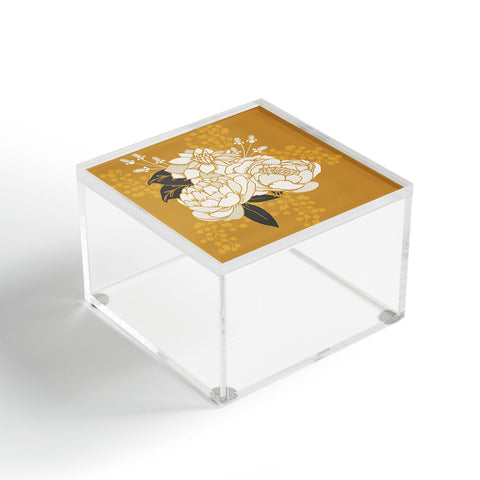 Lathe & Quill Glam Florals Gold Acrylic Box
