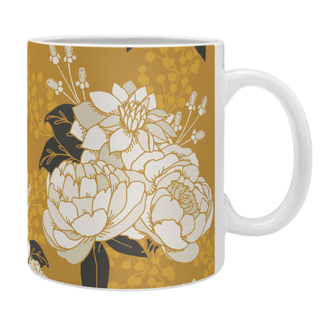 Lathe & Quill Glam Florals Gold Coffee Mug